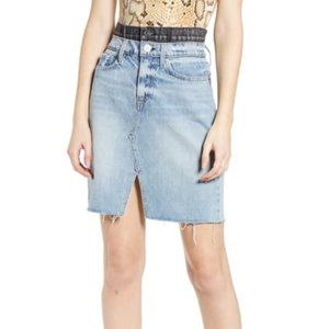 NWT Hudson Jeans "The Lulu" Denim Skirt